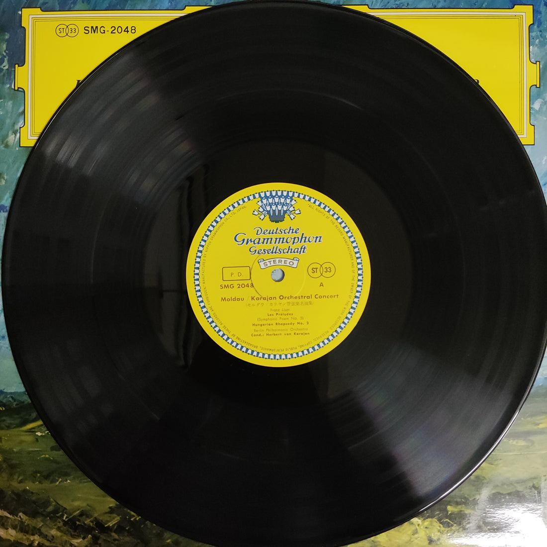 แผ่นเสียง Herbert Von Karajan / Berlin Philharmonic Orchestra - Smetana The High Castle/Moldau Liszt Préludes / Hungarian Rhapsody No.2 Vinyl VG+