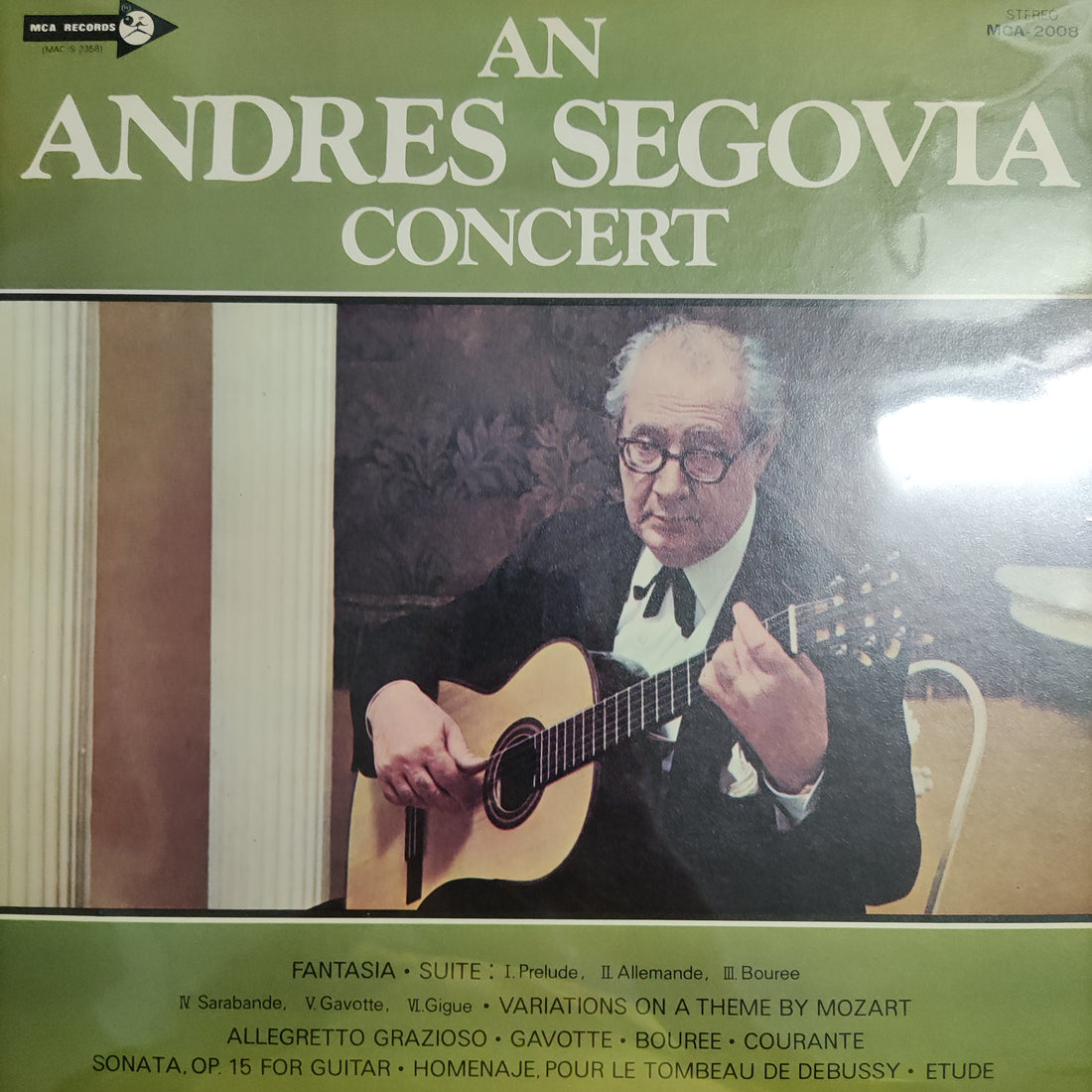 แผ่นเสียง Andres Segovia - An Andres Segovia Concert Vinyl VG+