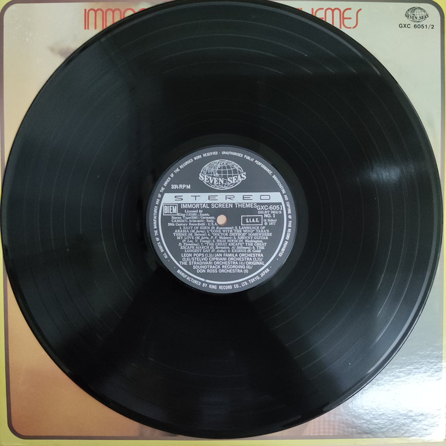 แผ่นเสียง Various - Immortal Screen Themes Vinyl VG+ 2LPs