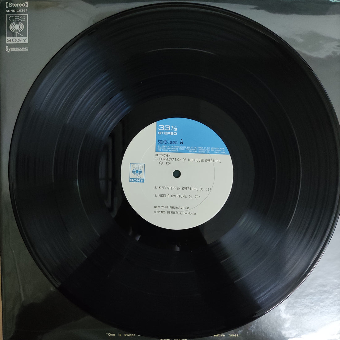 แผ่นเสียง Bernstein - Conducts Beethoven Overtures New York Philharmonic Vinyl VG+