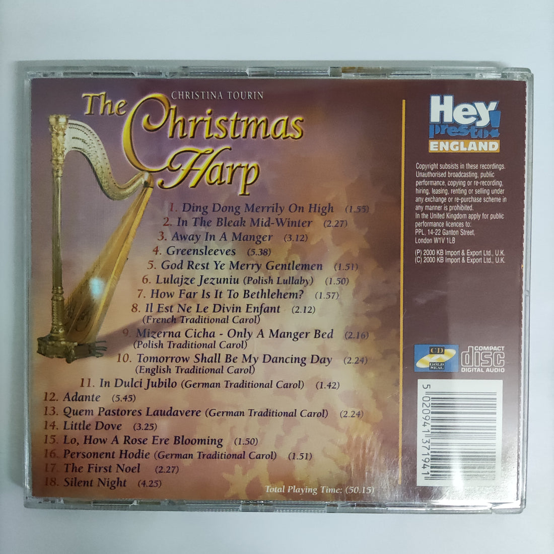 ซีดี Various - The Christmas Harp CD VG+