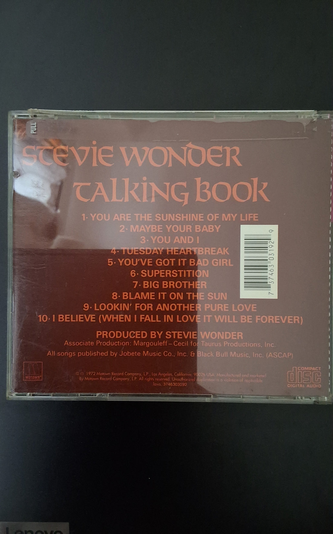 ซีดี Stevie Wonder - Talking Book CD VG+
