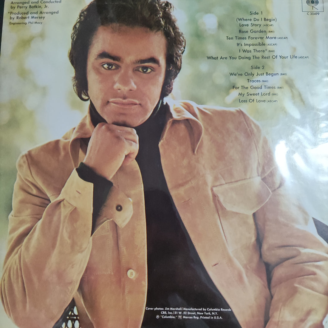 แผ่นเสียง Johnny Mathis - Love Story Vinyl VG+