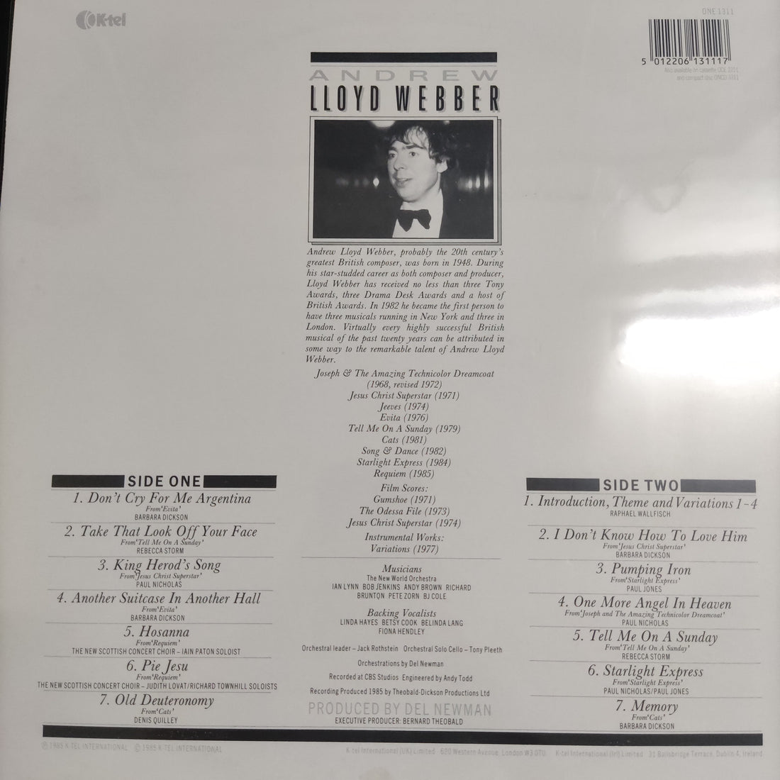 แผ่นเสียง Andrew Lloyd Webber - Ovation - The Best Of Andrew Lloyd Webber Vinyl VG+