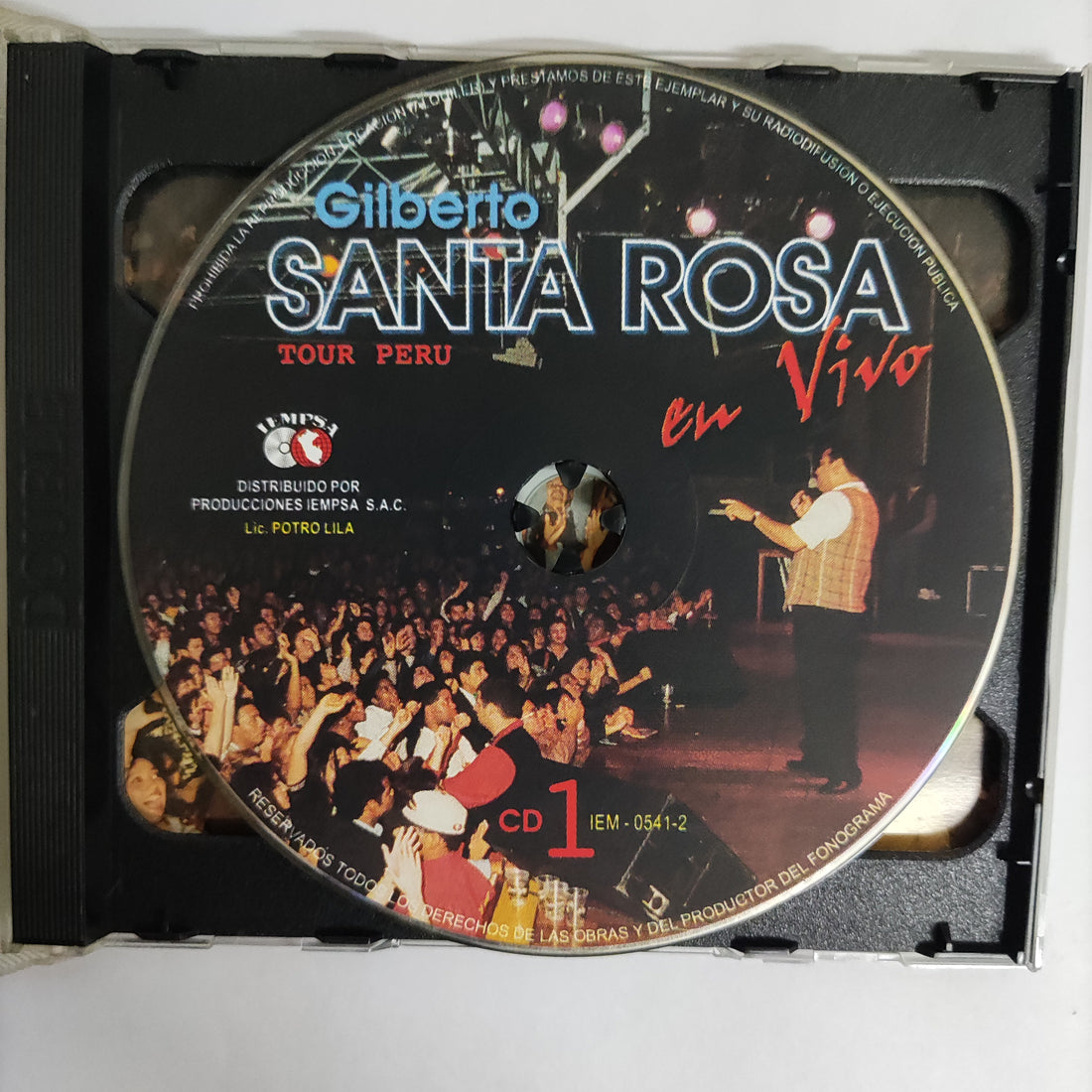 ซีดี Gilberto Santa Rosa - En Vivo Tour Peru CD VG+