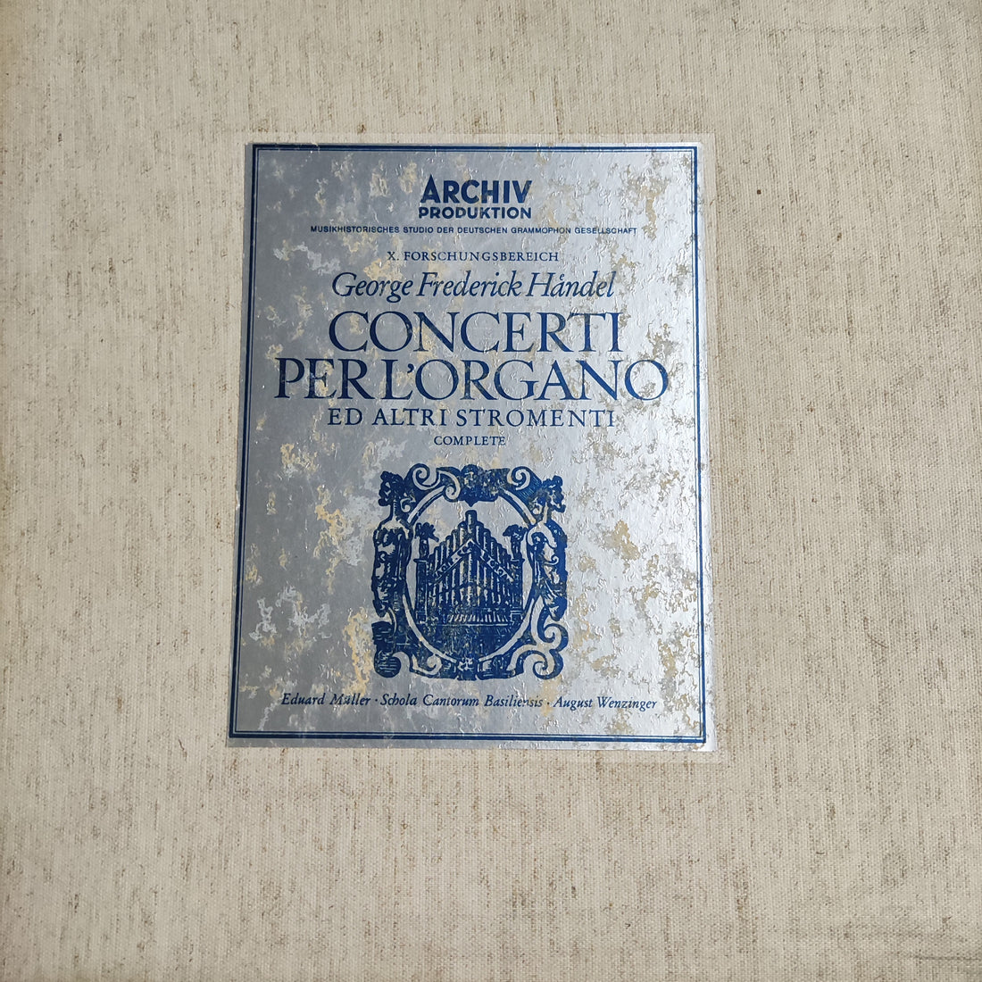 แผ่นเสียง Johann Sebastian Bach - George Frederick Handel Concerti Per L'Organo Ed Altri Stromenti Vinyl VG+ 5LPs