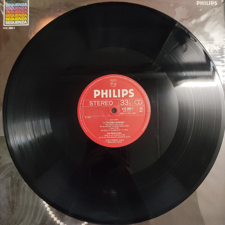 แผ่นเสียง Jessye Norman, Irwin Gage - Franz Schubert • Gustav Mahler - Lieder • Songs Vinyl VG+
