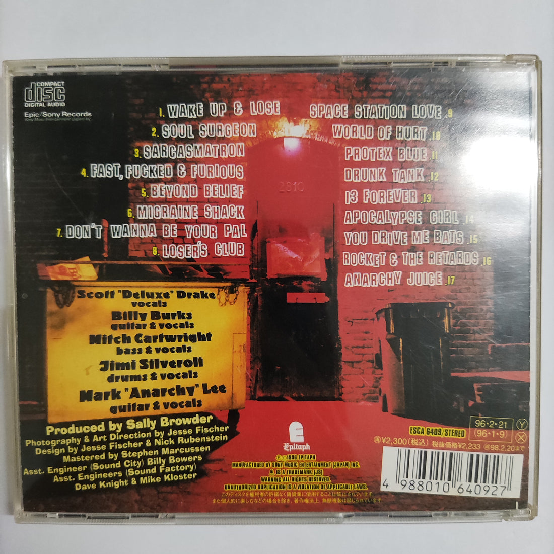 ซีดี The Humpers - Live Forever Or Die Trying CD VG+