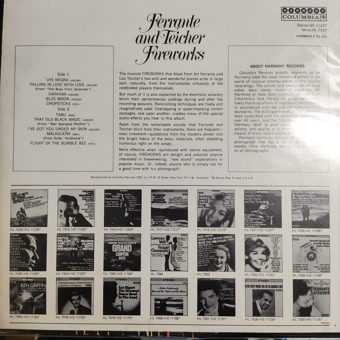 แผ่นเสียง Ferrante And Teicher – Fireworks Vinyl VG+