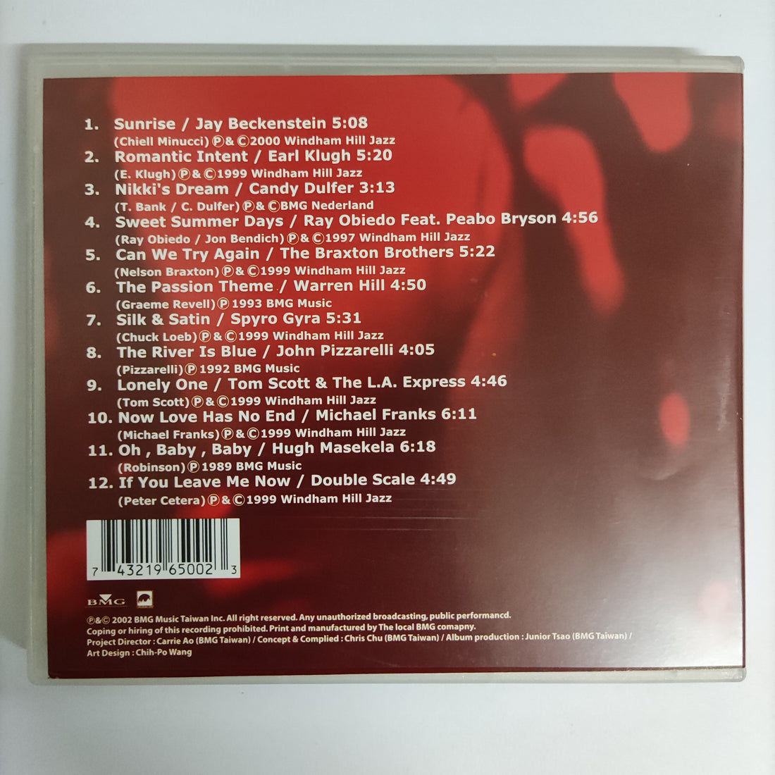 ซีดี Various - Jazz Moment Whisper Under The Sheet CD NM