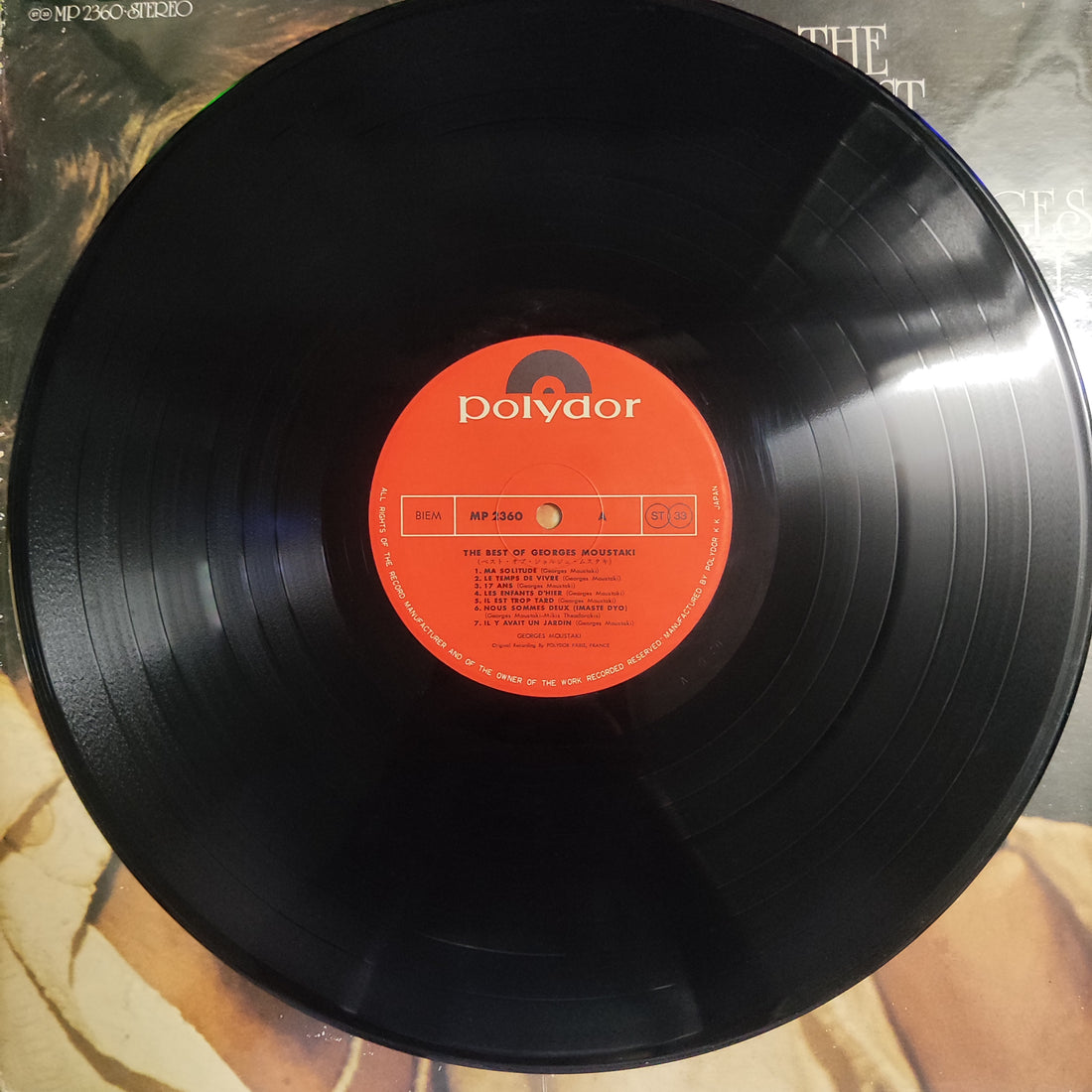 แผ่นเสียง Georges Moustaki - The Best of Georges Moustaki Vinyl VG+