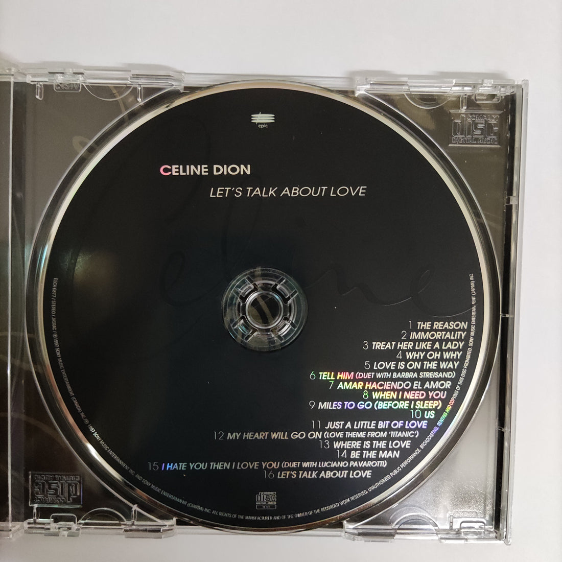 ซีดี Celine Dion - Let's Talk About Love CD VG