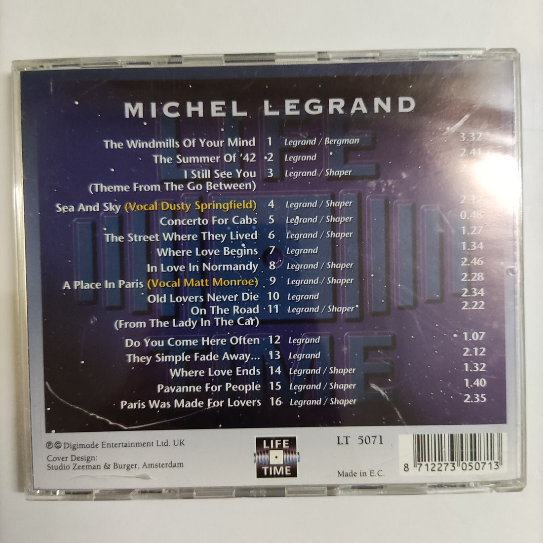 ซีดี Michel Legrand - Windmills Of Your Mind CD VG+