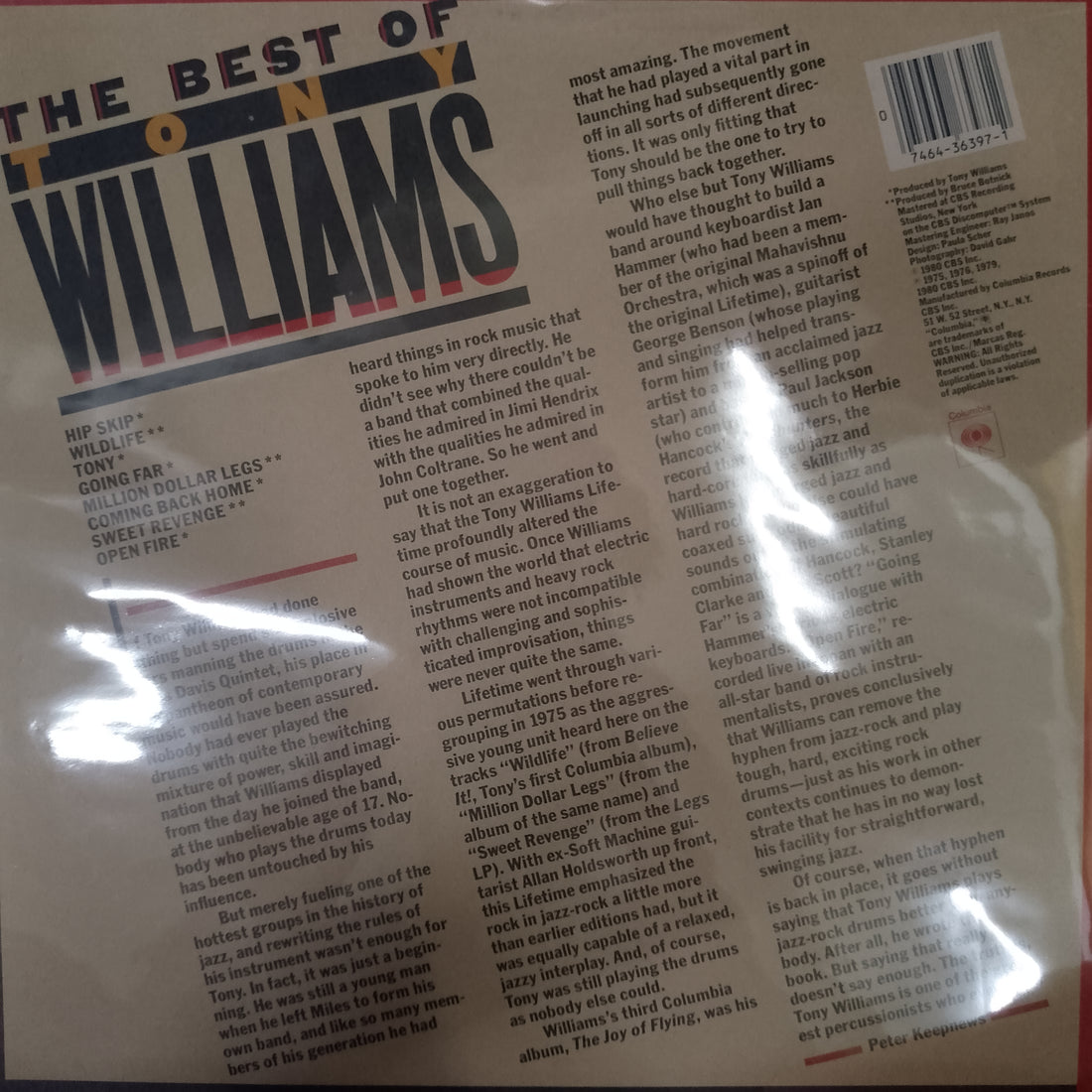 แผ่นเสียง Anthony Williams - The Best Of Tony Williams Vinyl VG+