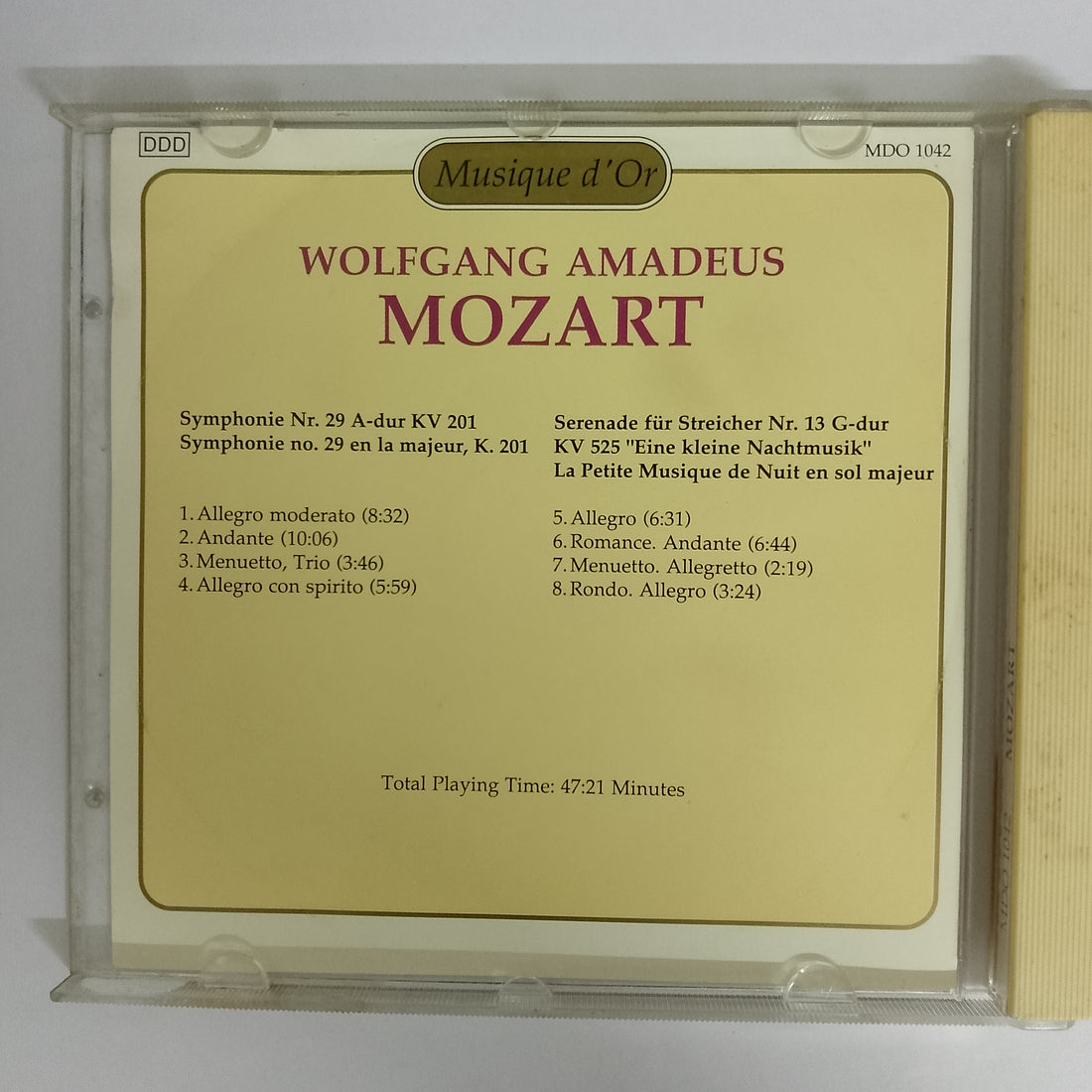 ซีดี Wolfgang Amadeus Mozart, Camerata Labacensis, Alexander von Pitamic - Wolfgang Amadeus Mozart CD VG