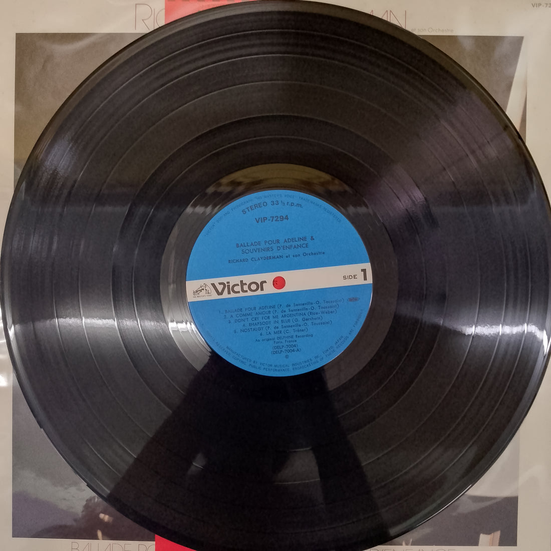 แผ่นเสียง Richard Clayderman - Ballade Pour Adeline & Souvenirs D'Enfance Vinyl VG+