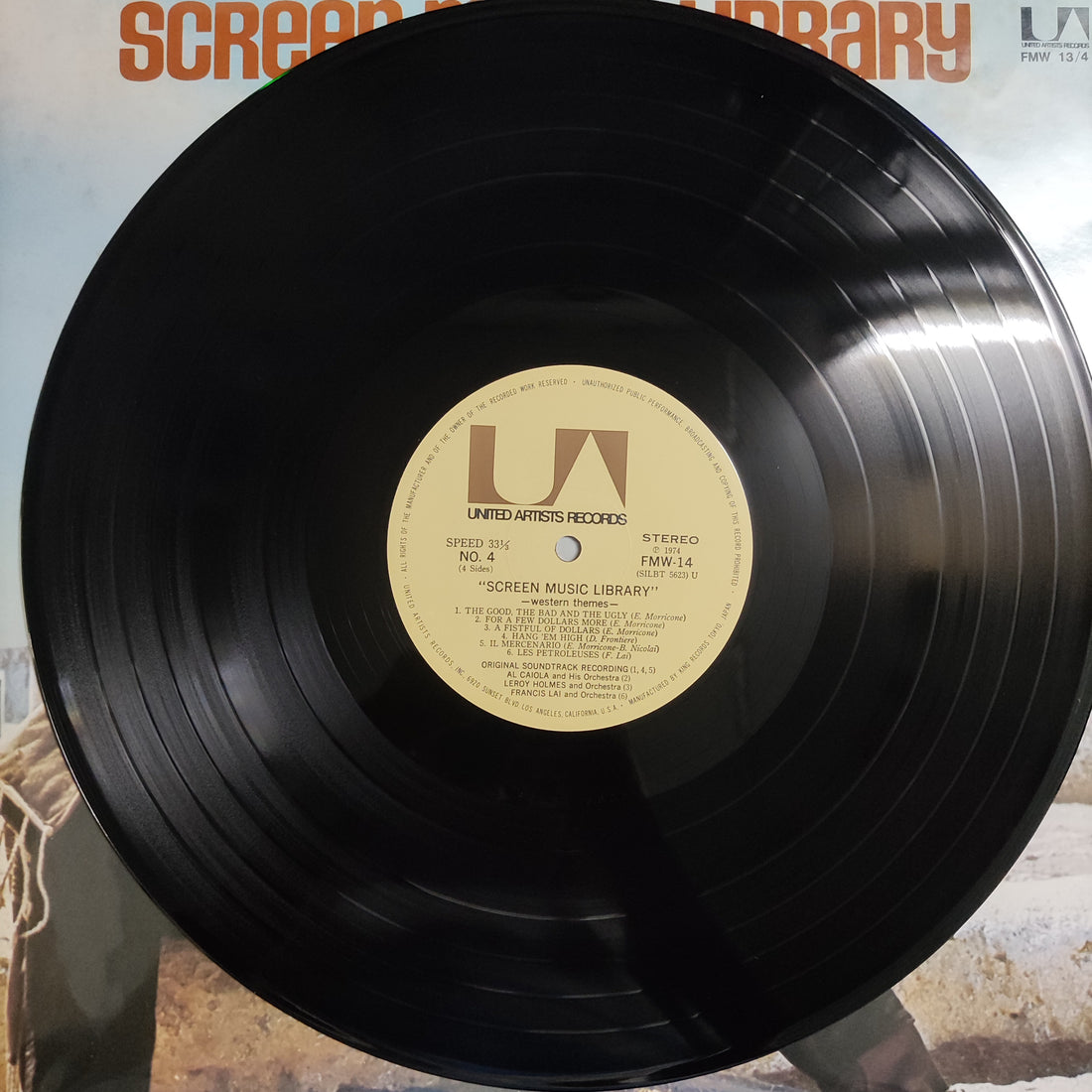แผ่นเสียง Various - Screen Music Library Western Themes Vinyl VG+ 2LPs