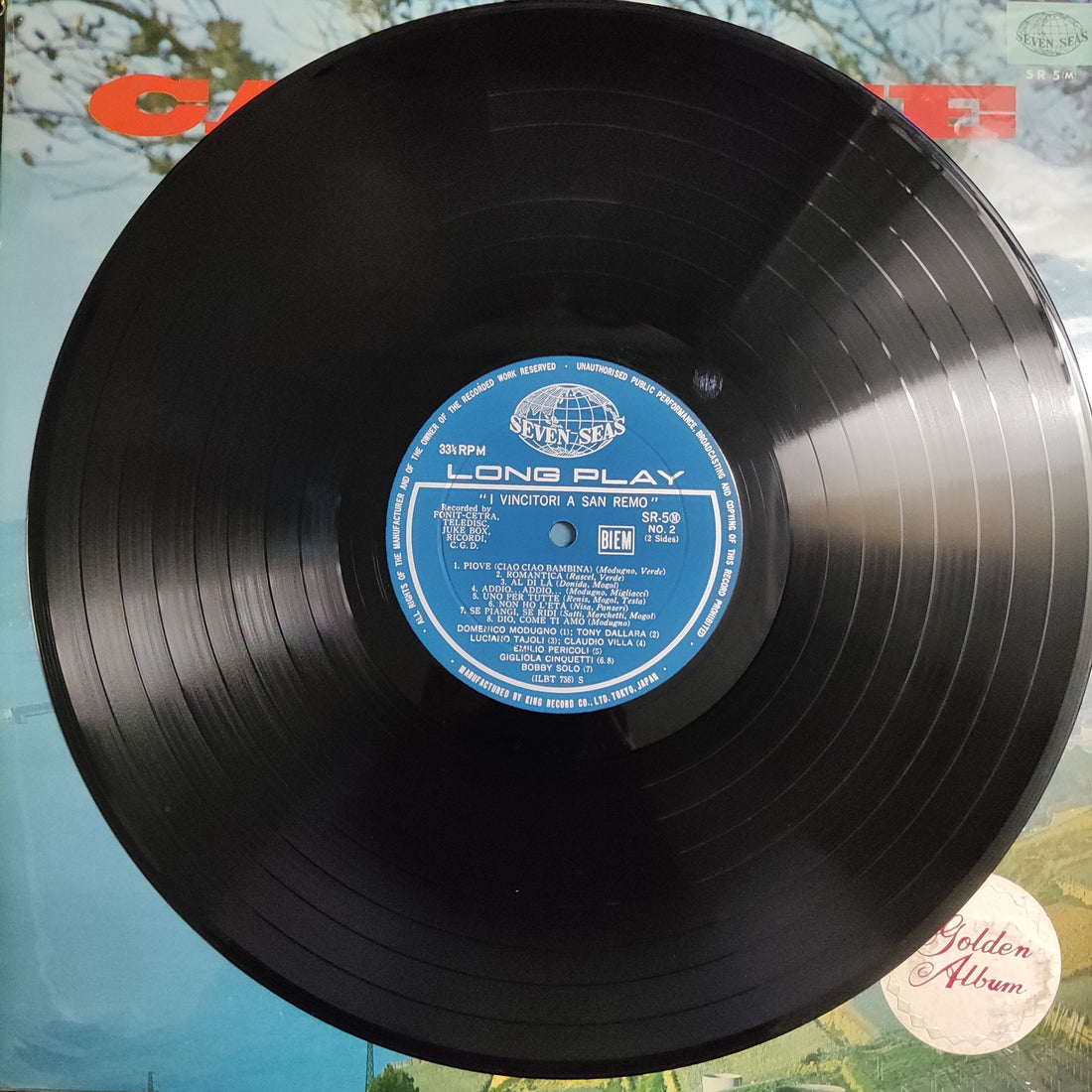 แผ่นเสียง Various - Canzone Golden Album - I Vincitori A San Remo Vinyl VG+