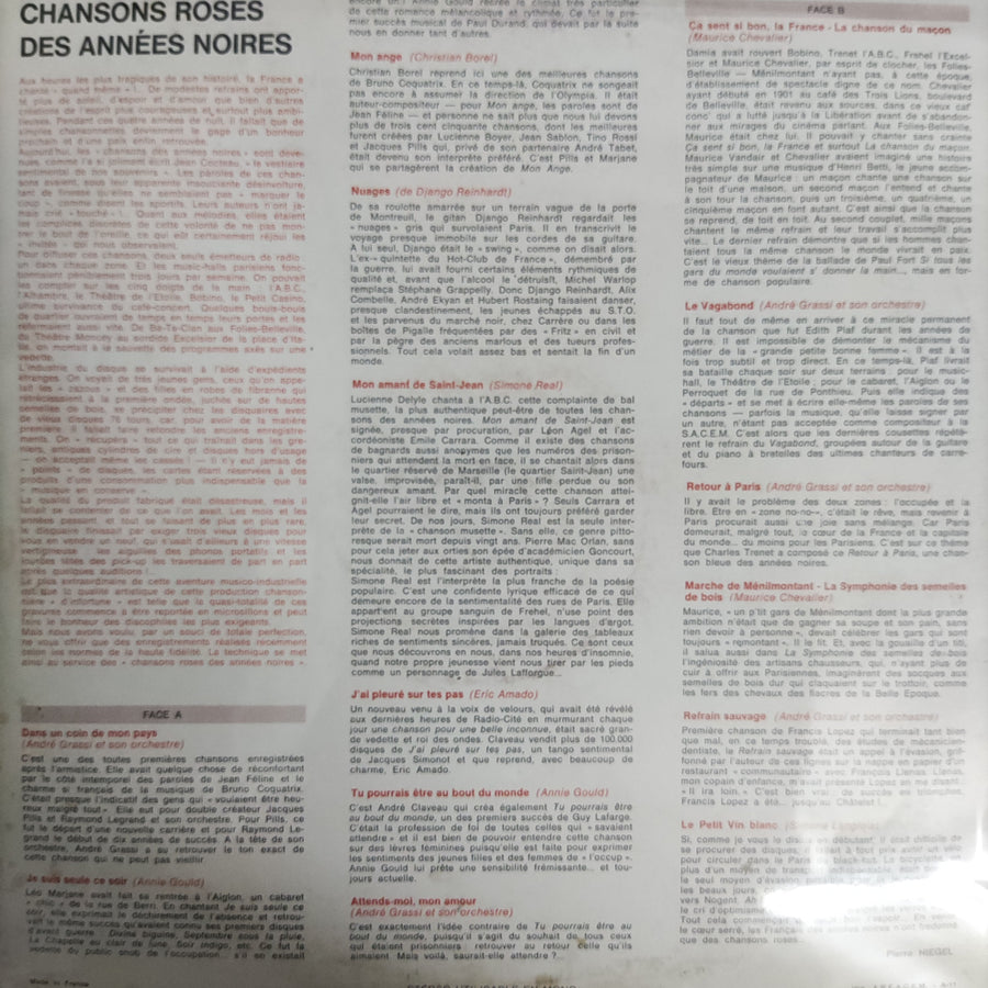 แผ่นเสียง Various - Petite Histoire De La Grande Chanson 5 Vinyl VG+