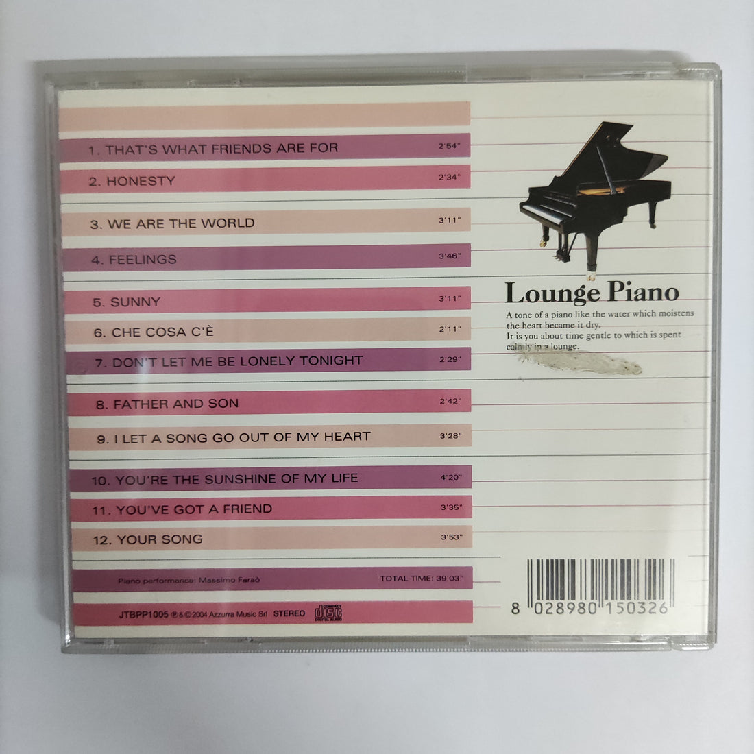 ซีดี Various- Lounge Piano That's What Friends Are For CD VG