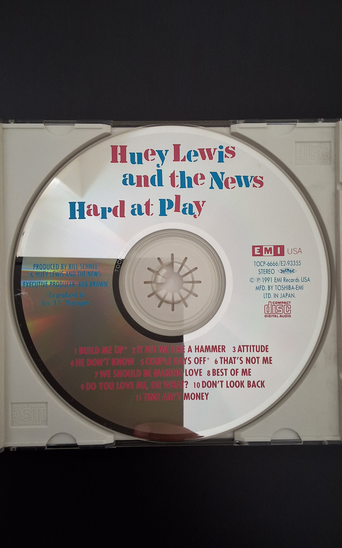 ซีดี Huey Lewis & The News = Huey Lewis & The News - Hard At Play = ハード・アット・プレイ CD VG+