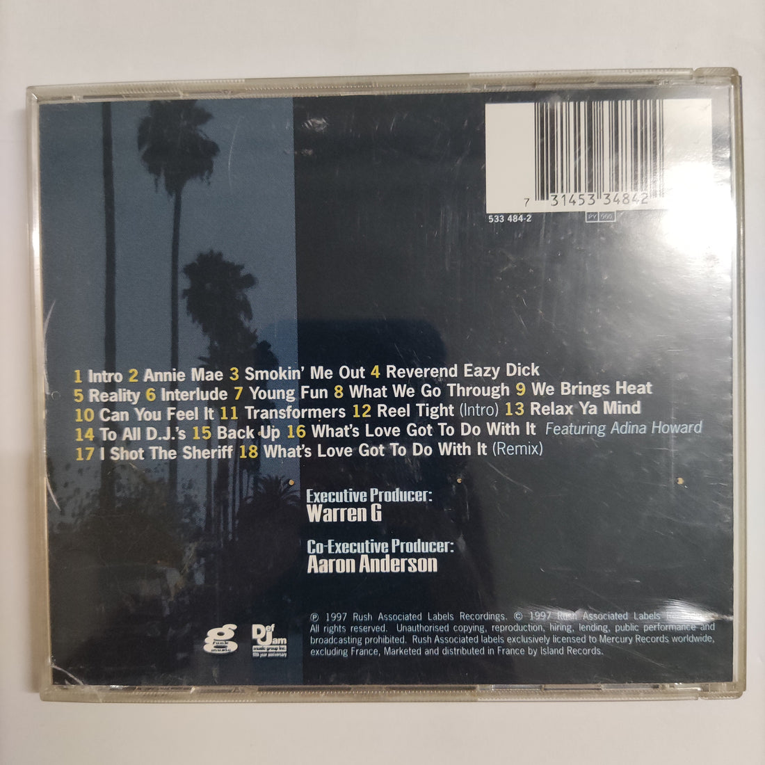 ซีดี Warren G - Take A Look Over Your Shoulder Reality CD VG+