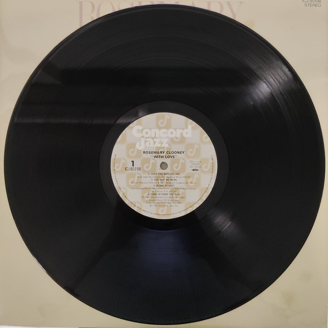 แผ่นเสียง Rosemary Clooney - With Love Vinyl VG+