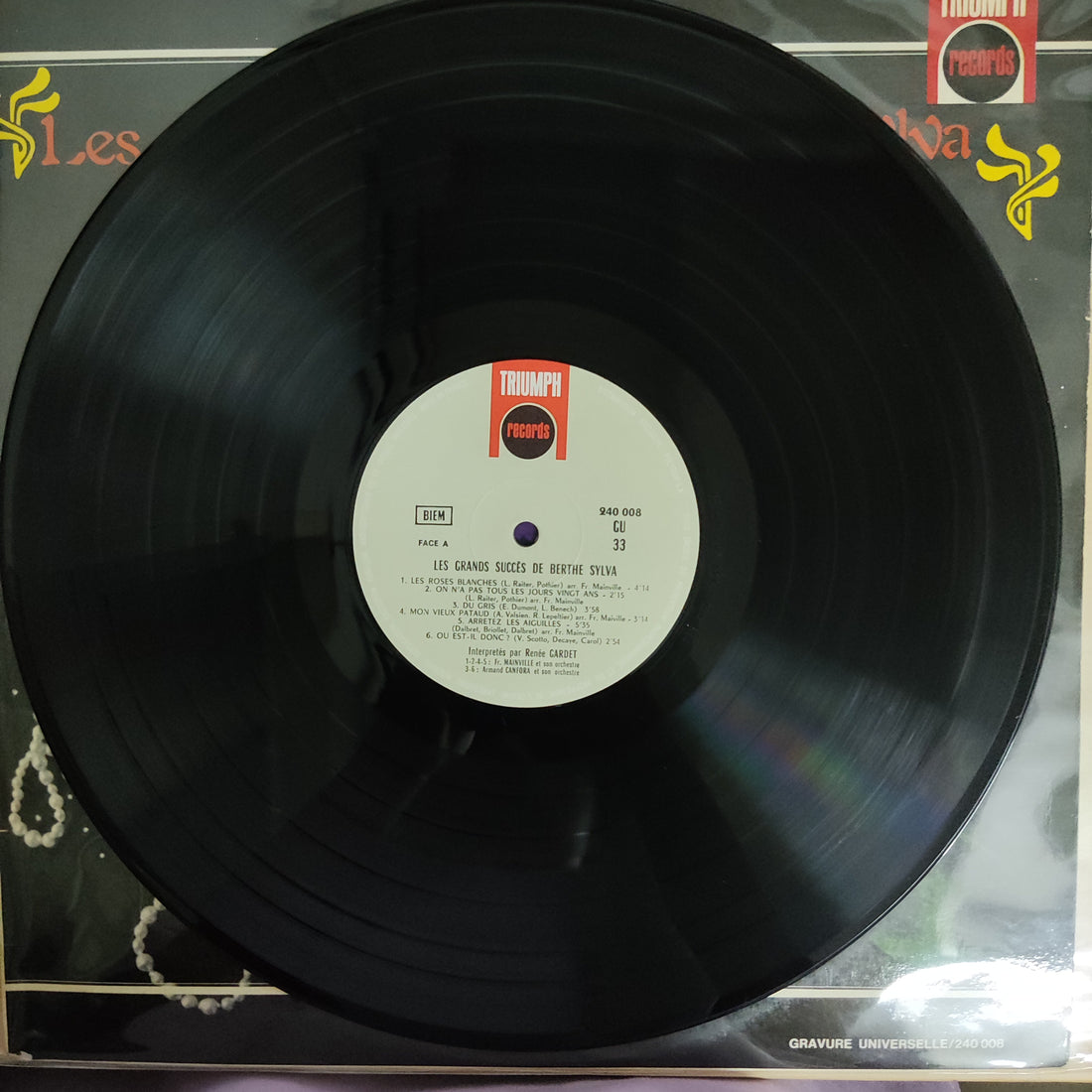 แผ่นเสียง Berthe Sylva - Les Grands Succès De Berthe Sylva Vinyl VG+