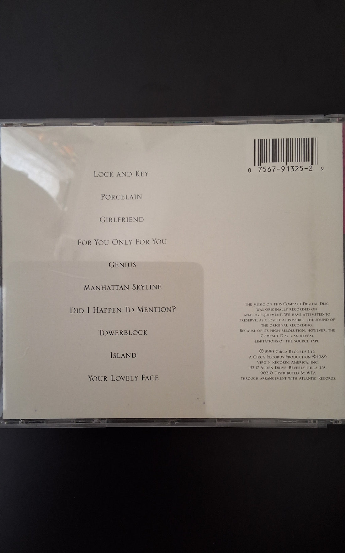 ซีดี Julia Fordham - Porcelain CD VG+