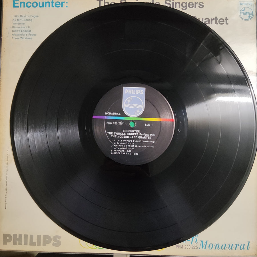 แผ่นเสียง Les Swingle Singers With The Modern Jazz Quartet - Encounter: The Swingle Singers Perform With The Modern Jazz Quartet Vinyl VG+