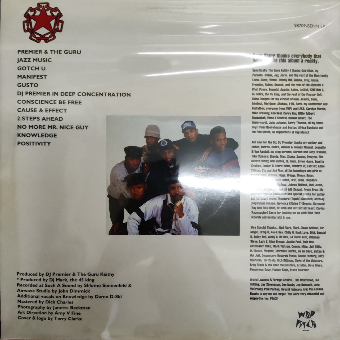 แผ่นเสียง Gang Starr - No More Mr. Nice Guy Vinyl VG+