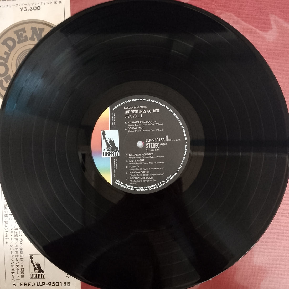 แผ่นเสียง The Ventures - Golden Disk Vol.1 Vinyl VG+ 2LPs