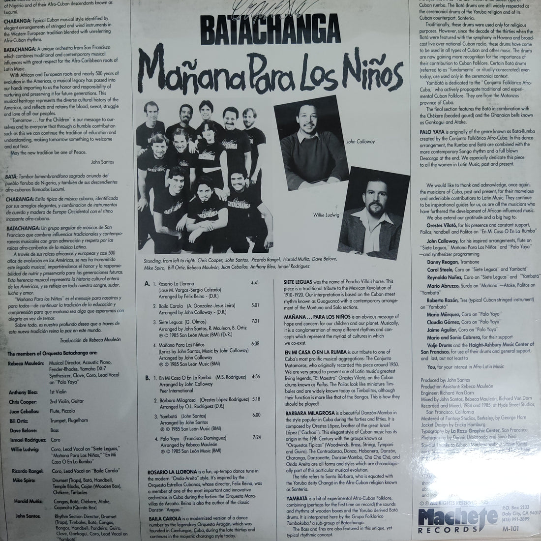 แผ่นเสียง Orquesta Batachanga - Mañana Para Los Niños Vinyl VG+