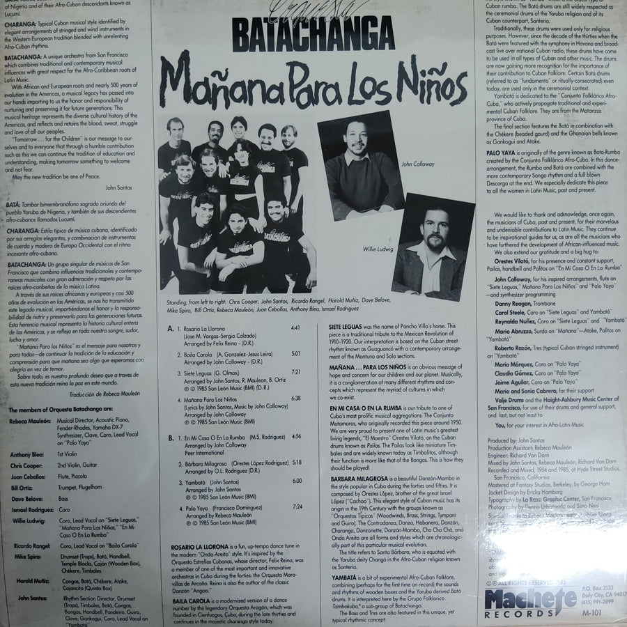แผ่นเสียง Orquesta Batachanga - Mañana Para Los Niños Vinyl VG+