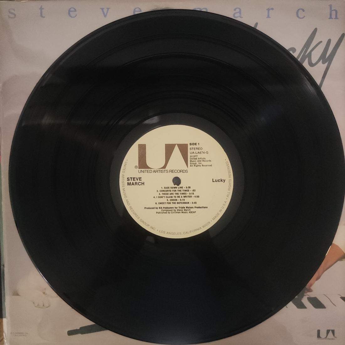 แผ่นเสียง Steve March - Lucky Vinyl VG+