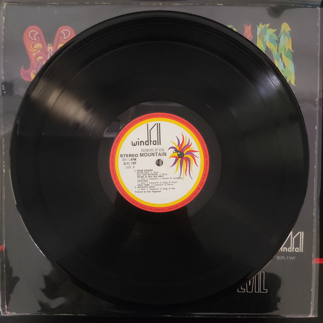 แผ่นเสียง Mountain - Flowers Of Evil Vinyl VG+