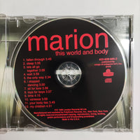 ซีดี Marion - This World And Body CD NM or M-