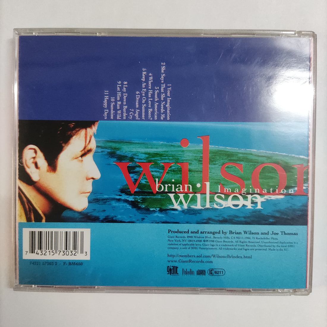 ซีดี Brian Wilson - Imagination CD NM or M-