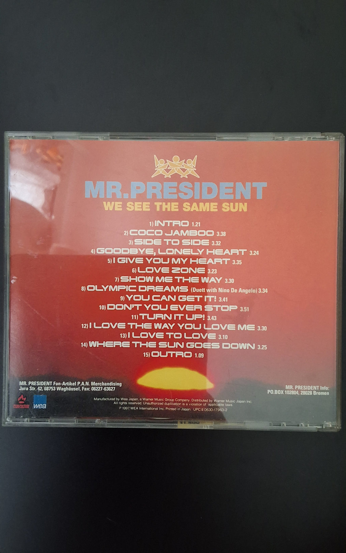 ซีดี Mr. President - We See The Same Sun CD NM or M-