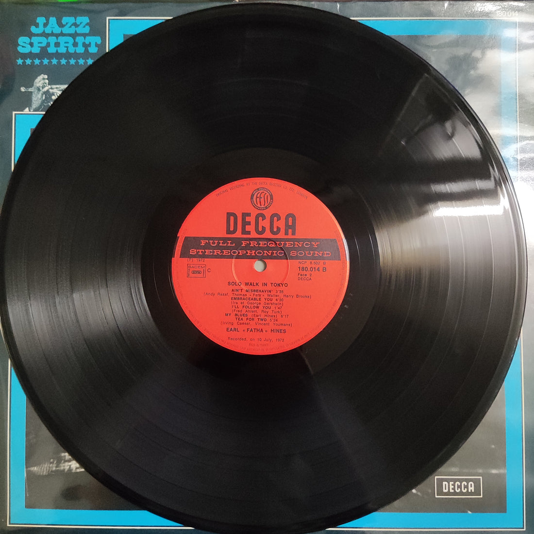 แผ่นเสียง Earl Hines - Solo Walk In Tokyo Vinyl VG+