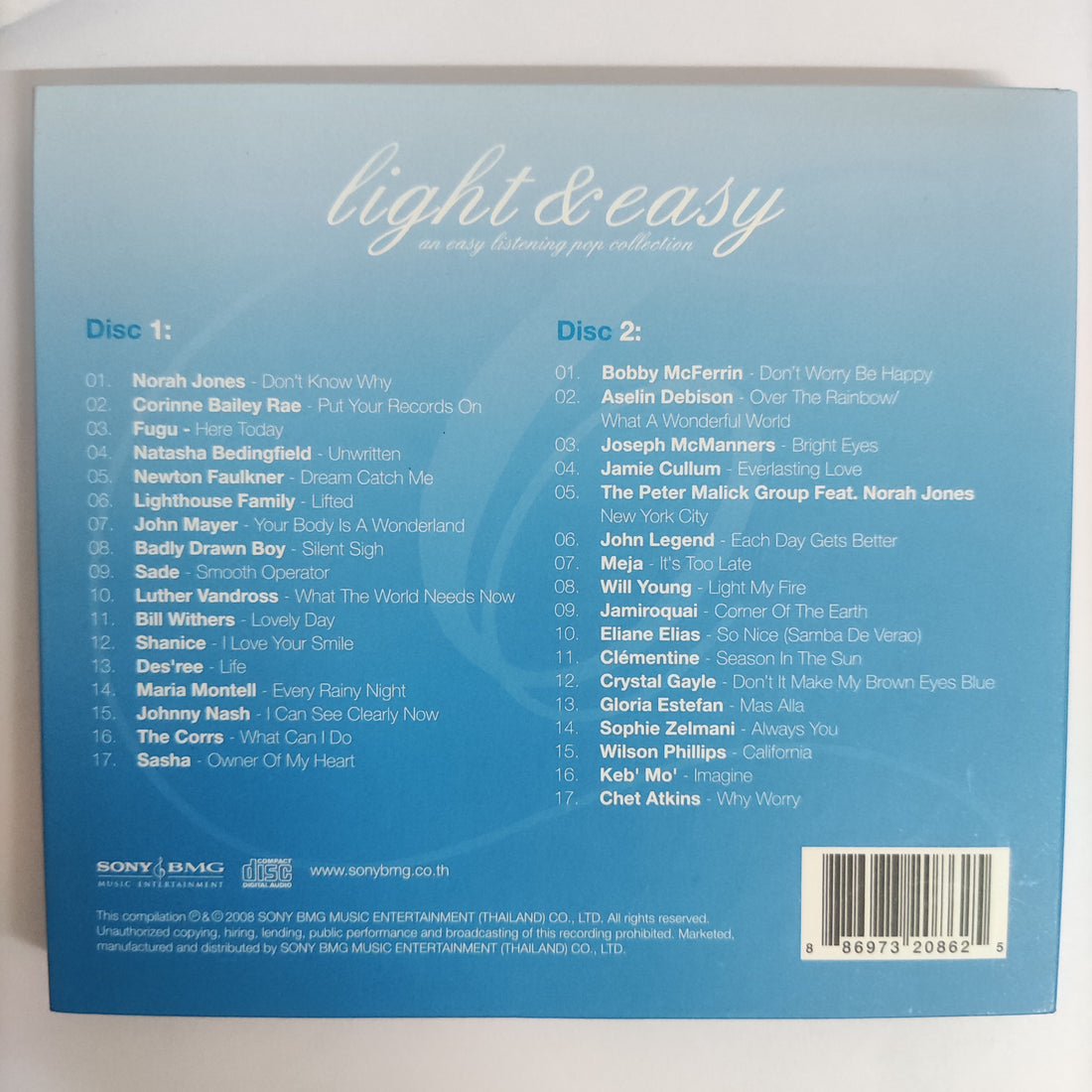ซีดี Various - Light & Early An Easy Listening Pop Collection CD NM 2CDs