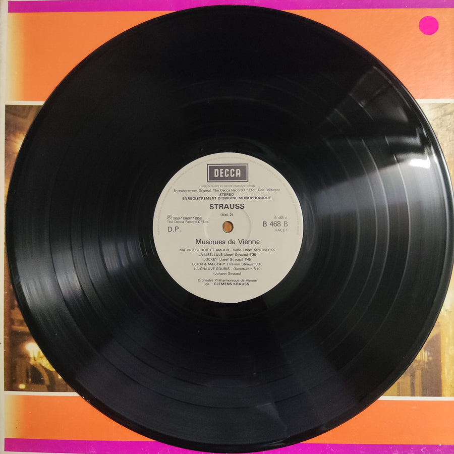 แผ่นเสียง Johann Strauss Jr – Musiques de Vienne Vinyl VG+ 3LPs