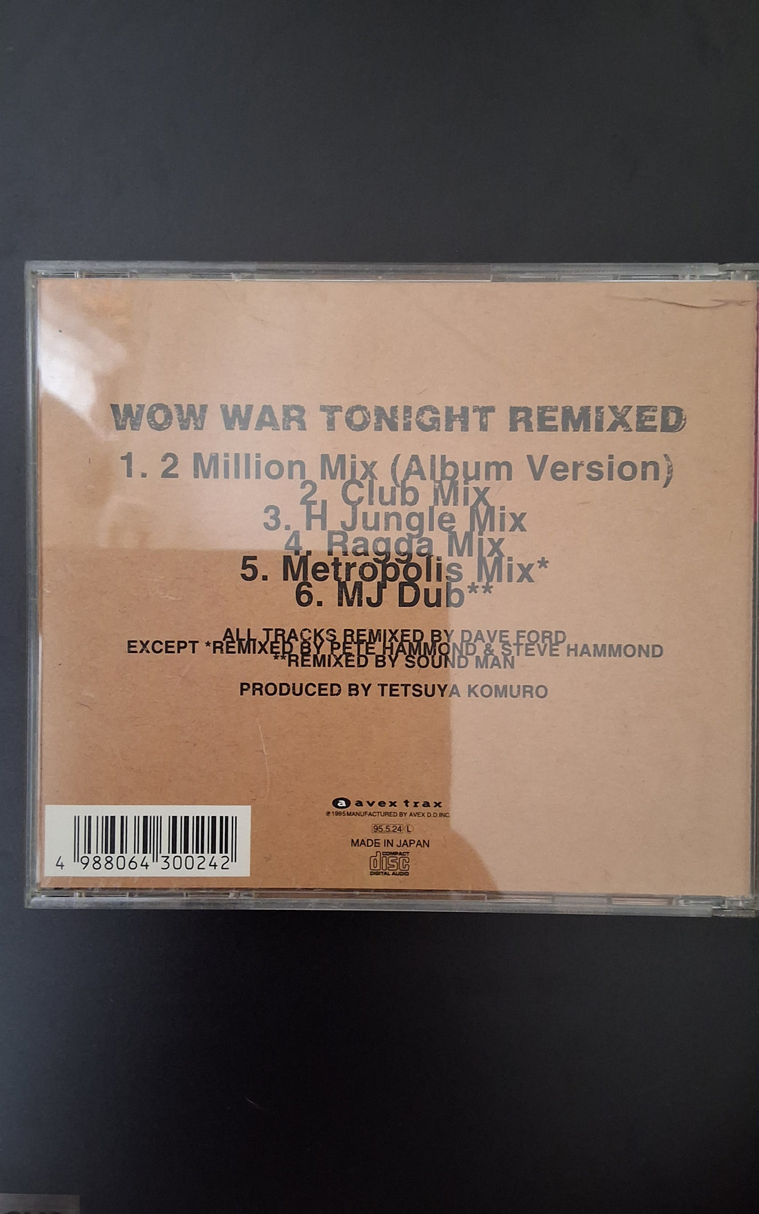 ซีดี H Jungle With T - Wow War Tonight Remixed CD NM or M-