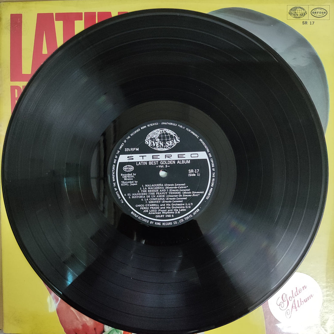 แผ่นเสียง Various - Latin Best Golden Album Vol.3 Vinyl VG+