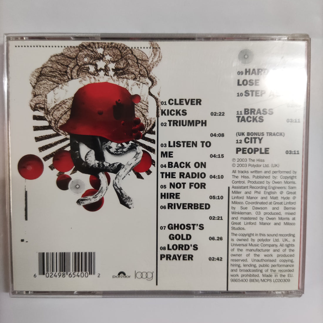 ซีดี The Hiss - Panic Movement CD NM or M-