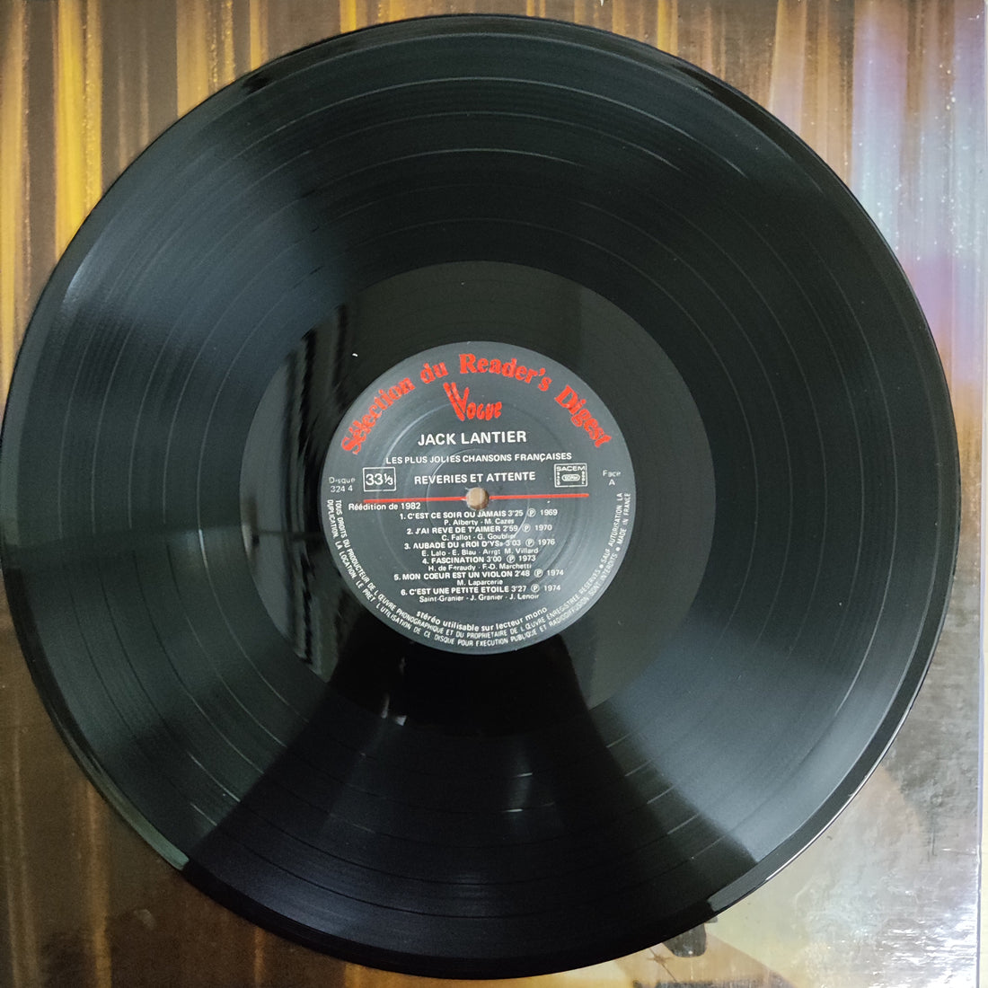 แผ่นเสียง Jack Lantier - Les Plus Jolies Chansons Francaises Vinyl VG+ 10LPs