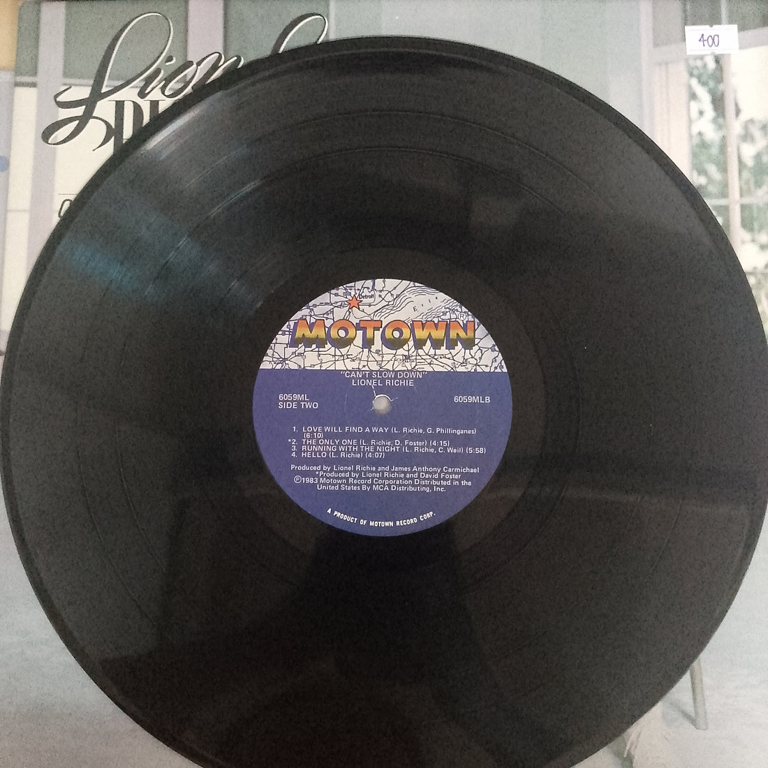 แผ่นเสียง Lionel Richie - Can't Slow Down Vinyl VG+