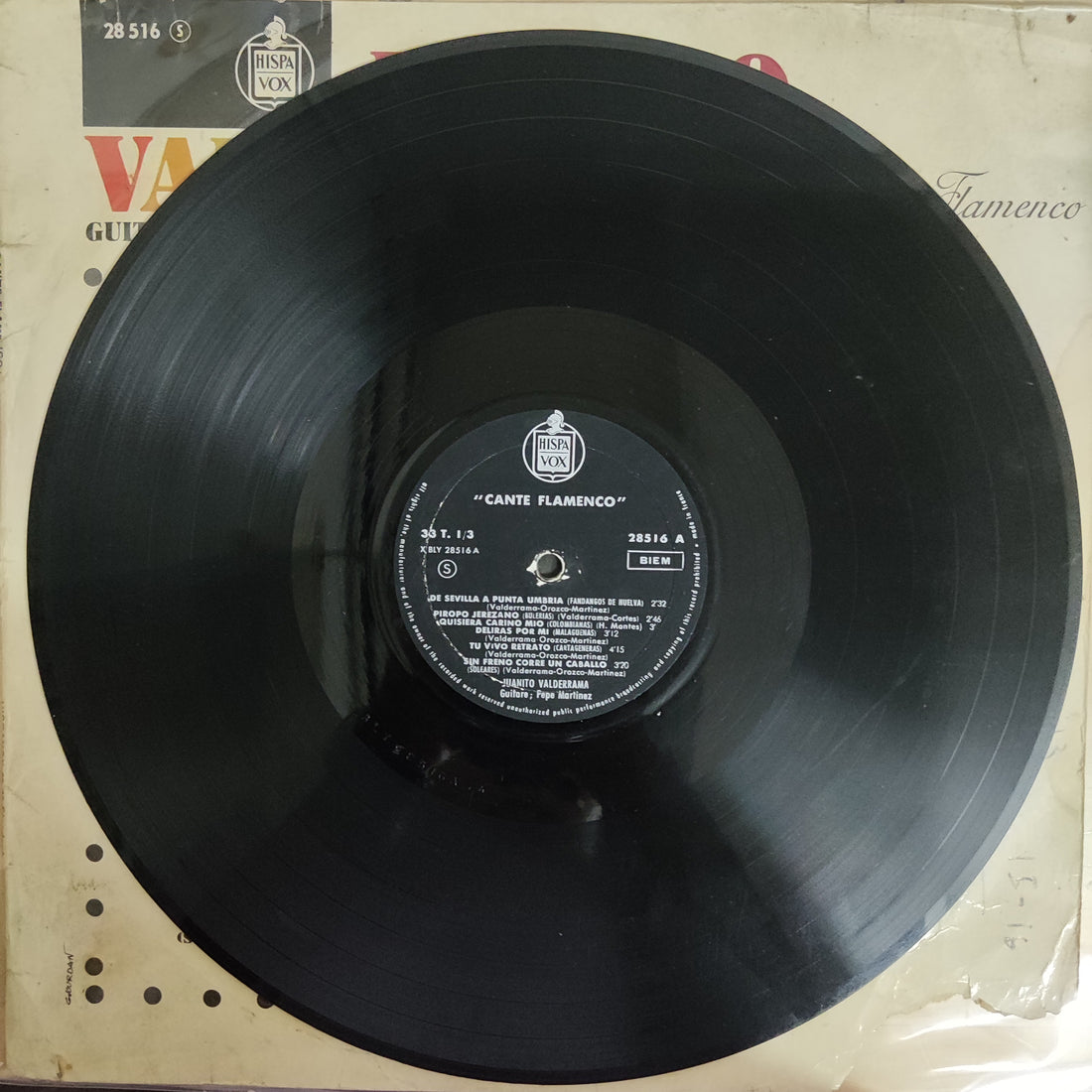 แผ่นเสียง Juanito Valderrama - Cante Flamenco Vinyl VG