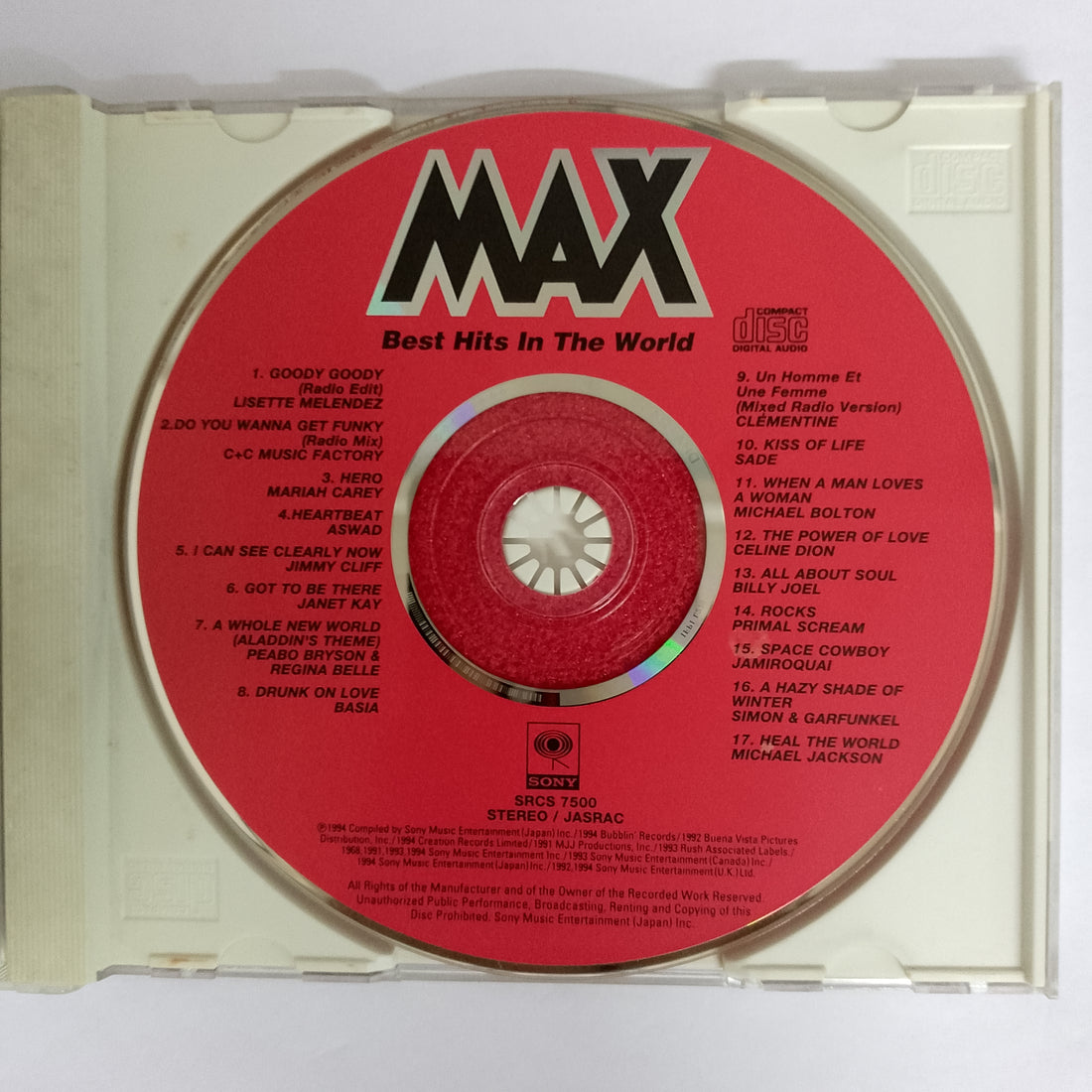 ซีดี Various - Max Best Hits In The World CD VG