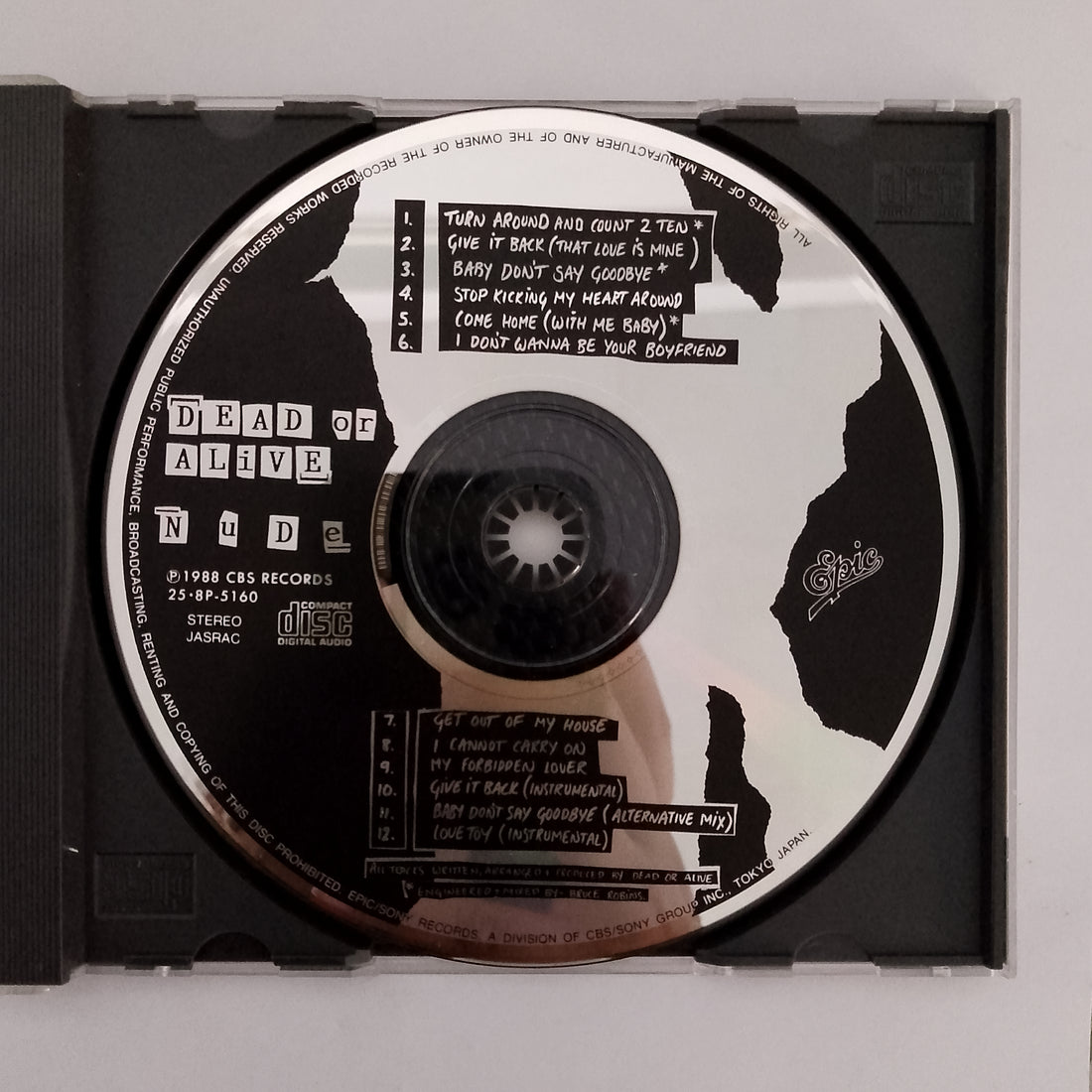 ซีดี Dead Or Alive - Nude CD VG+